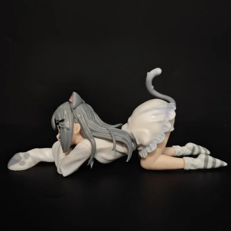 New Nachoneko Channel Anime Girl Figure Nachoneko Hennyano Action Figure Cute Cat Kanako Figurine Collectible Model Doll Toys