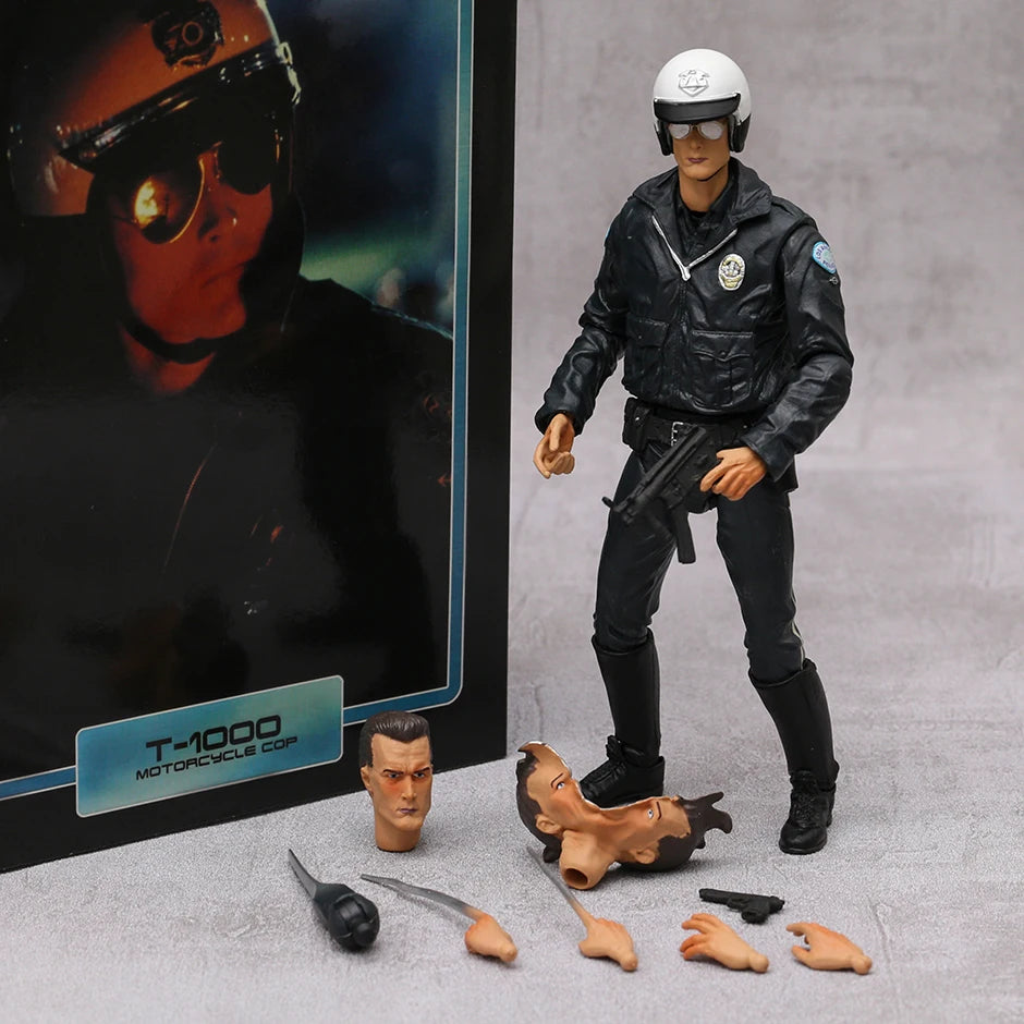 NECA T-1000 Motorcycle Cop Terminator 2 Judgement Day Collector's 7" Scale Action Figure