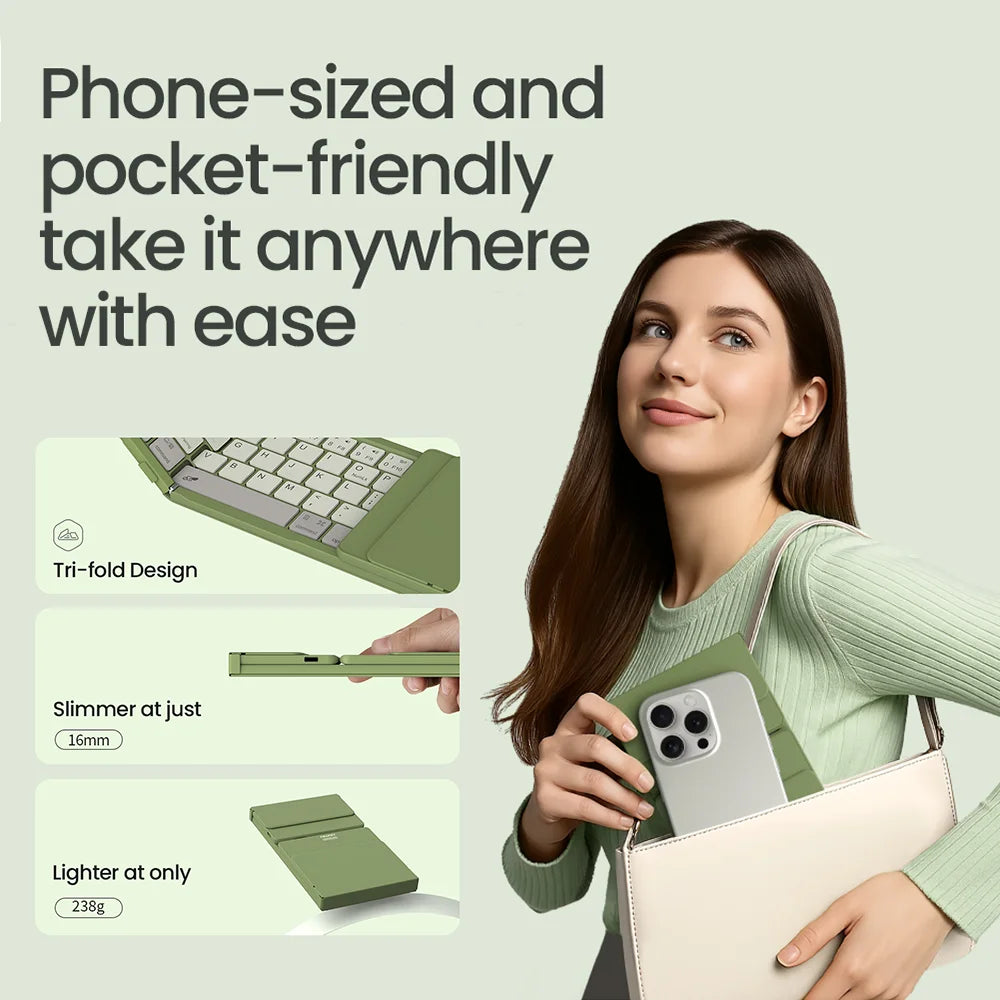 NILLKIN Folding Bluetooth Keyboard With Touchpad For Smartphone Windows IOS Android PC Office Mini Portable Wireless Keyboard