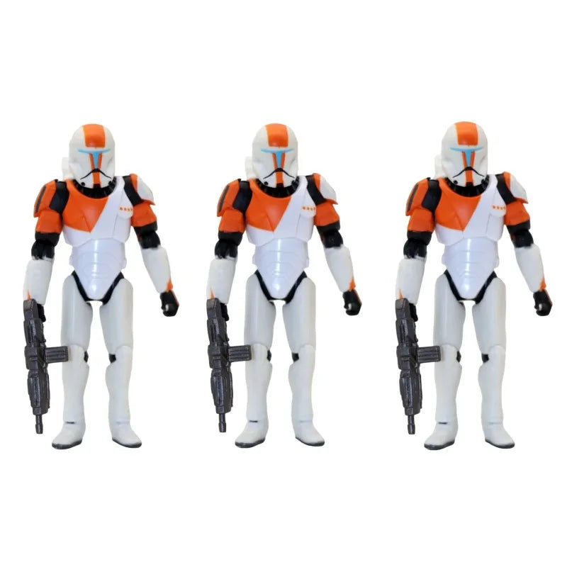 In Stock Lot SW Clone Wars Action Figure Commando Boss 3.75" Loose Anime Figure No Box Collectible Model Desktop Decoration Toys