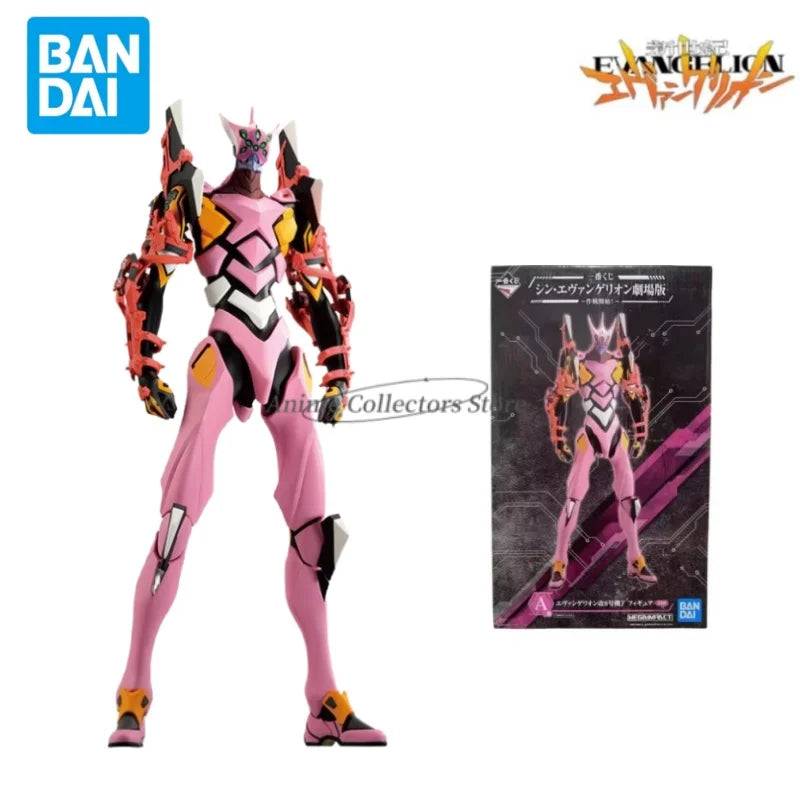 Bandai Original Ichiban Kuji EVANGELION Anime Figure 30cm EVA-02-08 Action Figure Toys Collectible Model Ornaments Gift