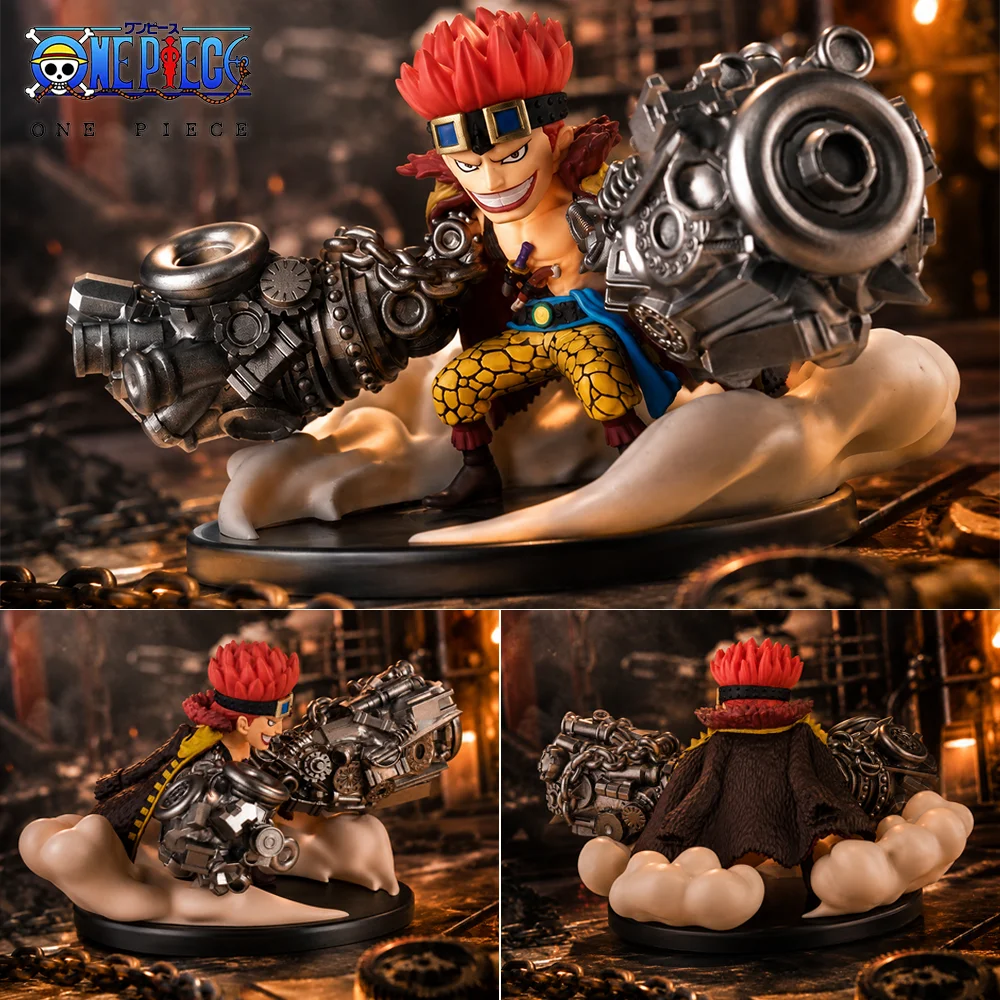 1pc 13cm/5.12in Official One Piece Eustass Kid Figure Anime PVC Statue Desktop Car Ornament Collectible Model Toys Gift