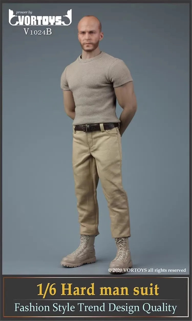 VORTOYS V1024 1/6 Soldier Tough Guy Workwear Set Clothing Model Toy Accessories Fit 12'' Action Figure M34 M33 Body In Stock