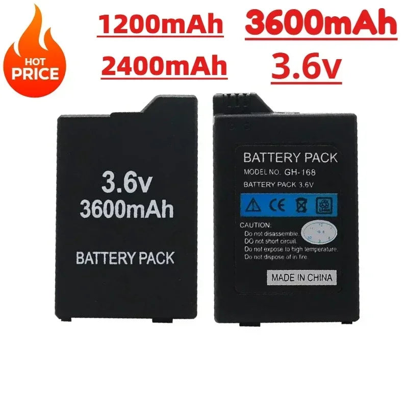 Вградена батерия 3.6V 3600mAh за Sony PS Lite PSP 2th PSP-2000 PSP-3000 PSP-3004, игрови конзоли, акумулаторни батерии за хостове.