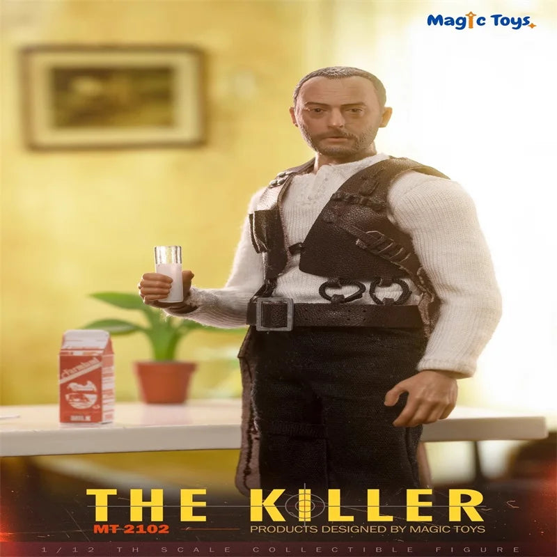 Magic Toys MT2102 1/12 Male Solider Killer Leon Jean Reno Model Full Set 6” Action Figure In Stock For Fans Collection