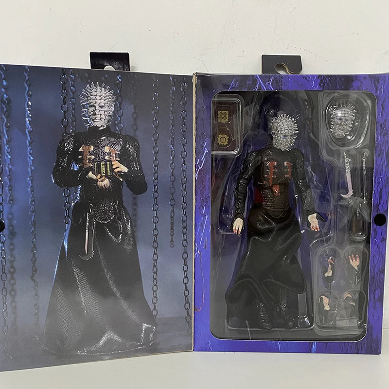 NECA Figure Hellraiser He'll Tear Your Soul Apart Ultimate Pinhead Action Figure PVC Movable Collection Toy Birthday Gifts