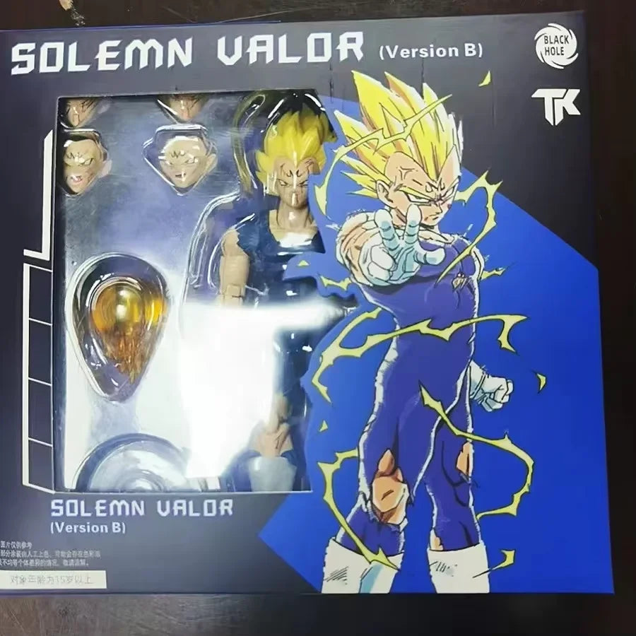 IN Stock Black Hole Toys & TK Dragon Ball SHF Super Saiyan SSJ Majin Vegeta Full Power Anime Action Figures Models Gifts Kid Toy
