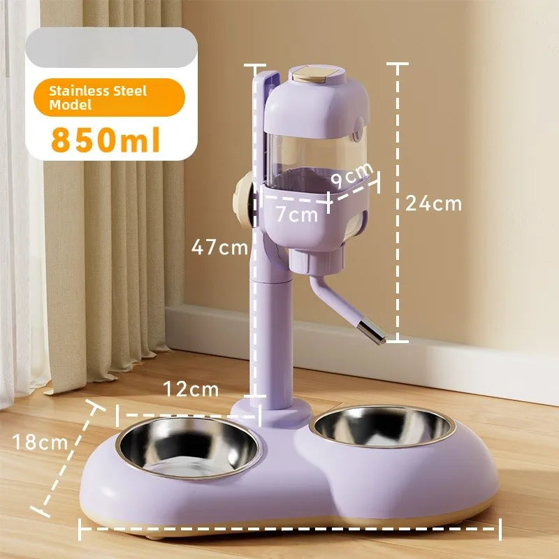 Auatic Hanging Dog Waterer No Wet Mouth Pet Drinking Fountain Cage Feeding Bowl Watering Pot Hipidog Pet Supplies