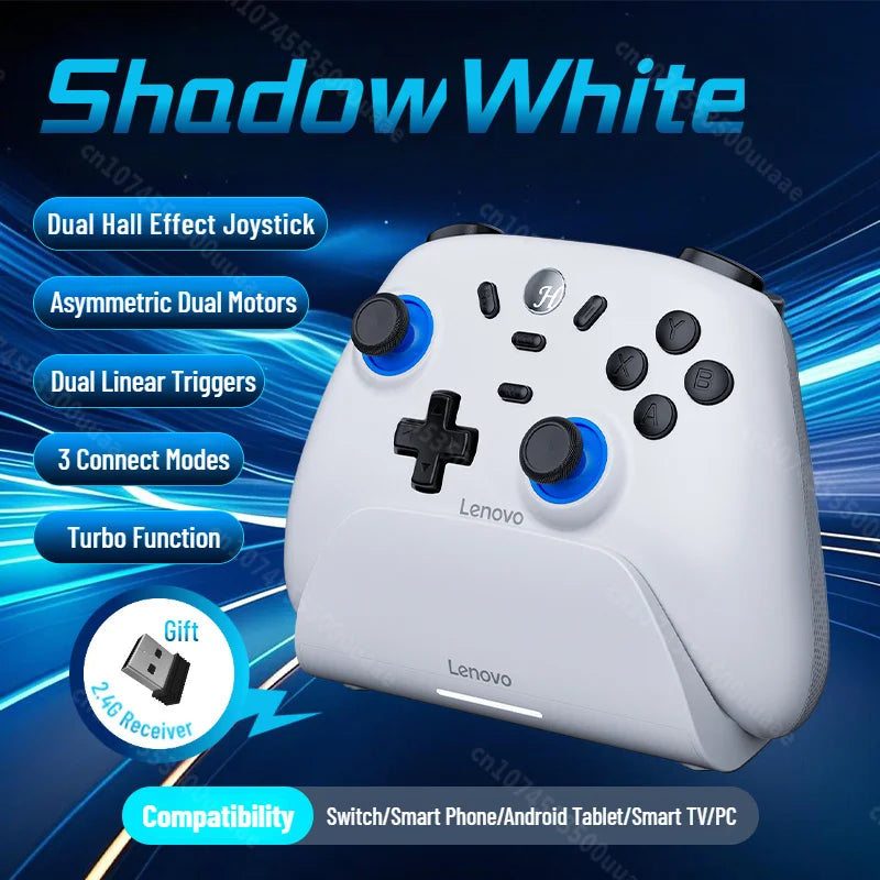 Lenovo S07 Wireless Controller for Switch/Switch OLED/Switch Lite/PC/iPhone/Android Phone Bluetooth Gamepad with Charging Dock