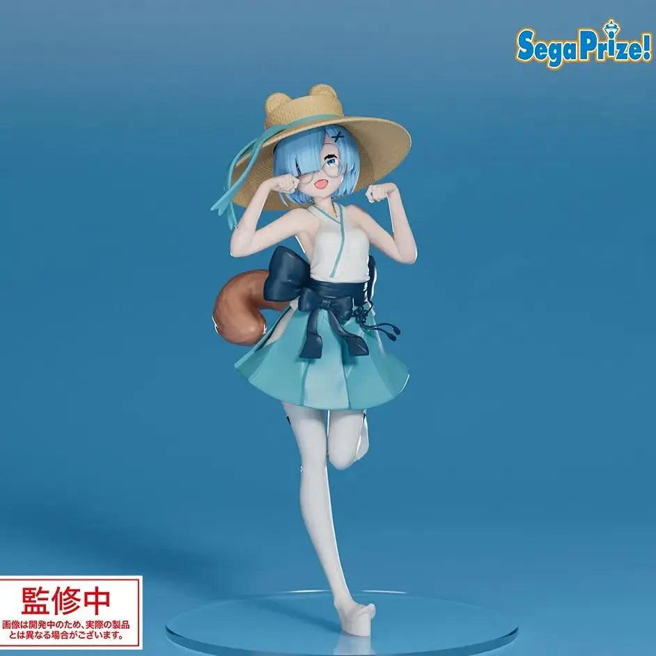 Judai Original SEGA Luminasta Re Zero Ram Rem Konkon Kitsune Fox Girl  PVC Action Figure Model Doll Toys