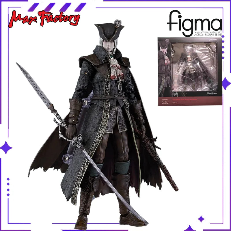 Max Factory Original Figma Series 367 Bloodborne Curse Hunter Mobile Game Anime Figurine Model Toy Gift Collection in Stock