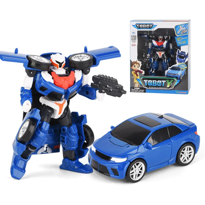 ABS Tobot Transformation Robot Toys Korea Cartoon Brothers Anime Deformation Car Airplane Toys for Child Gift