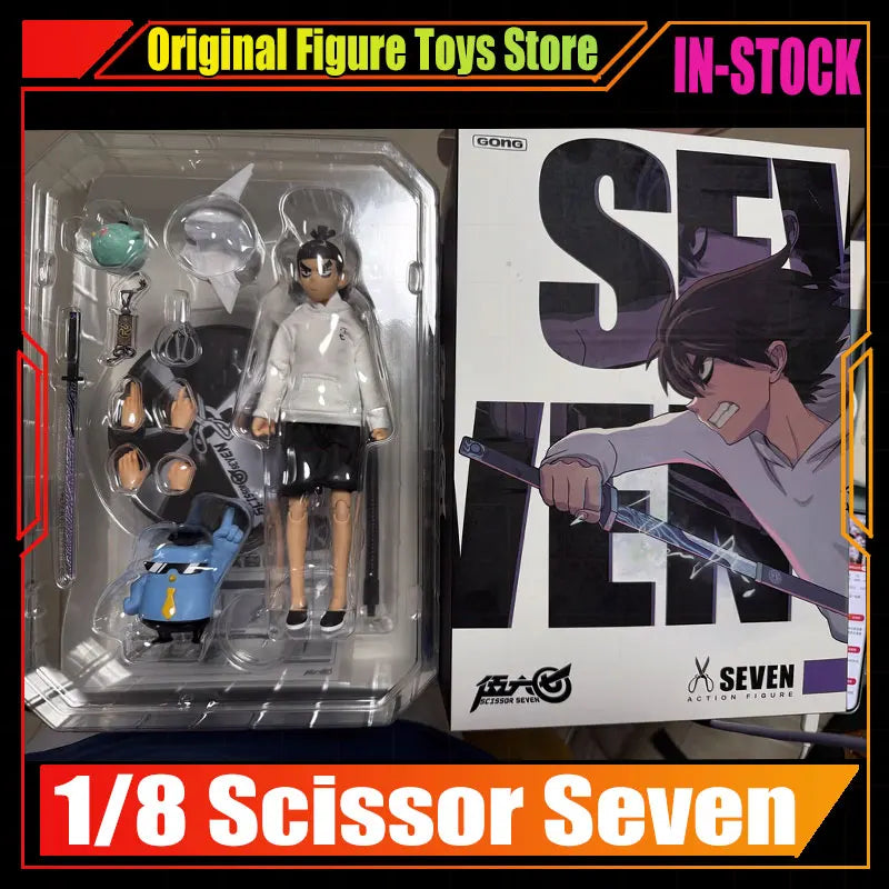New GONG STUDIO Scissor Seven Cloth Gown Action Figure 1/8 Joint Movable Doll Collect Model Desktop Decoration Toy Birthday Gift