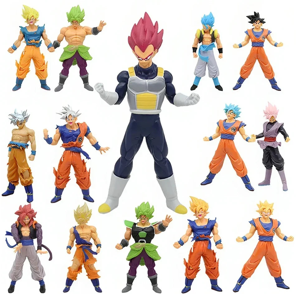 Dragon Ball Anime Handmade Bejita Classic Desktop Decoration Super Saiyan Series Handmade PVC Model Ornament Anime Periphery