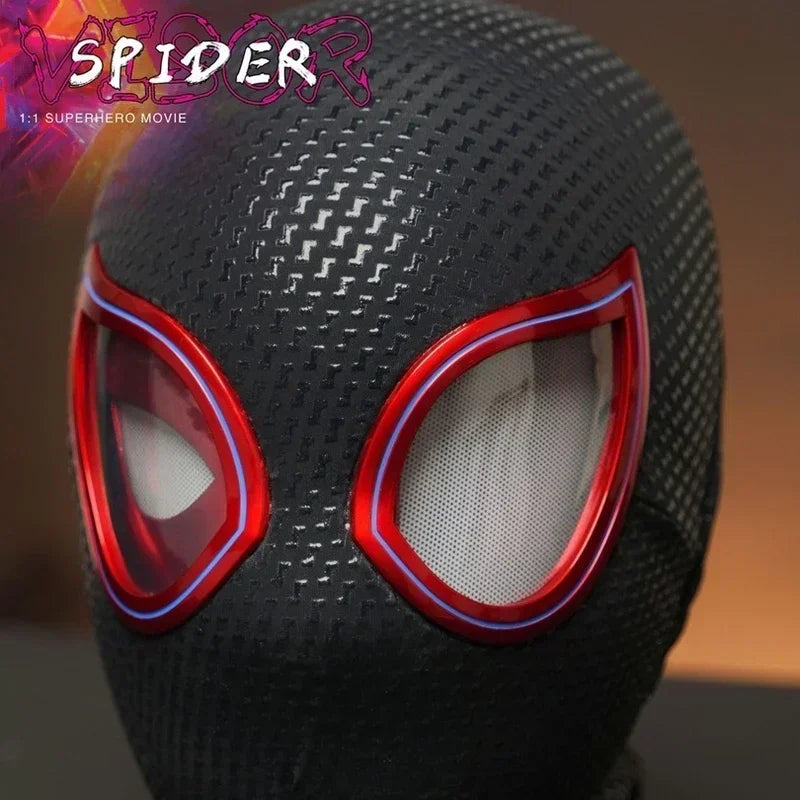 Neu The Amazing Spider-Man Kopfbedeckung Bewegliche Maske Helm Elektrische Ringsteuerung Auge Leuchtende Cosplay Sammlung Modell Spielzeug Kind Geschenk