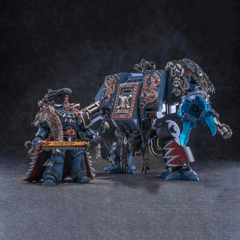 Joytoy Dark Eldar Hammer 40k Space Wolves Bjorn the Fell-Handed Mecha Movable Model Action Figure Collectible Toy for Adults
