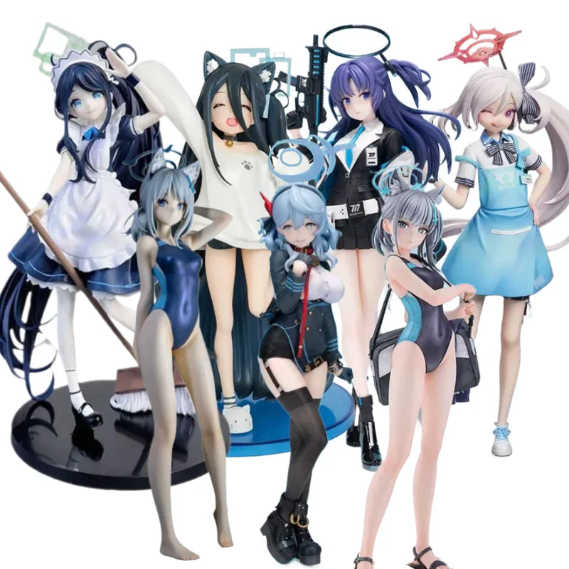 Anime Blue Archive Action Figures Sexy Amau Ako Figure Kawaii Girl Figurine PVC Model Collection Statue Decoration Toys Gifts