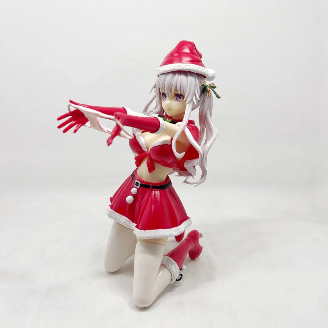 19CM Anime Hiiragi Snowflake Figure Flower Christmas Dress Up Model Toy Panties Misaki Kurehito Toy Japanese Doll Action Figure