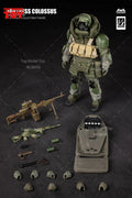 HASUKI SA02 1/12 Scale Black Action Second Bullet Male Shield Soldiers with Weapon Full Set 16cm Action Figure Dolls Model Toys