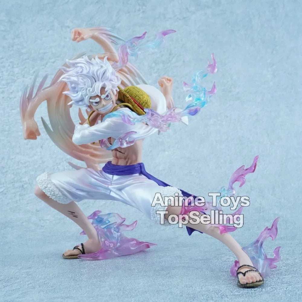 19 см/7,48 инча Аниме One Piece фигурка Ника Луфи екшън фигурки Луфи ръка може да се върти PVC статуя колекция модели играчки за подаръци