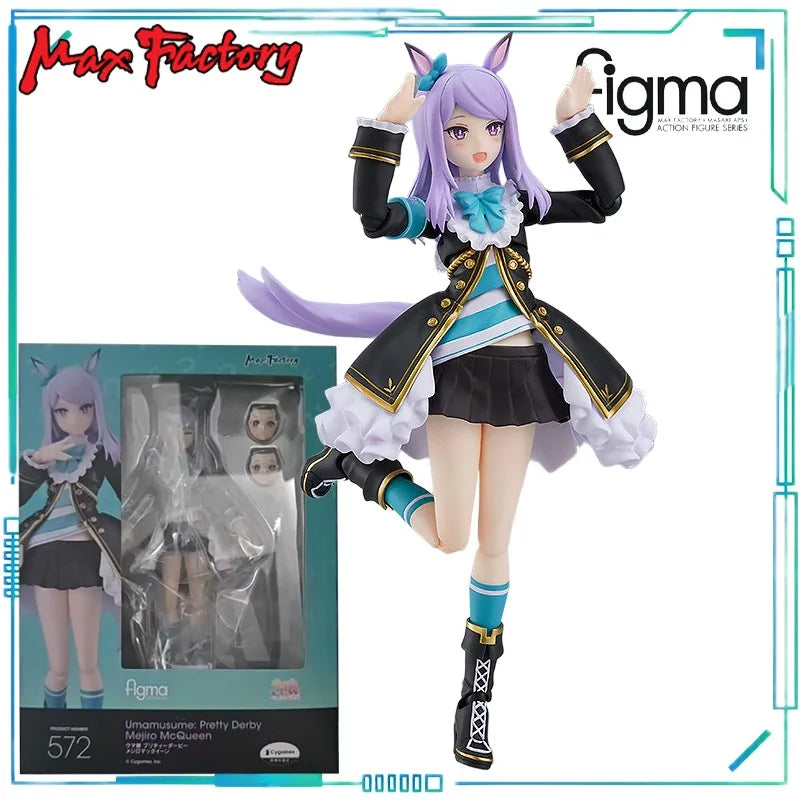 Max Factory Genuine Figma Series PrettyDerby Anime Gold Ship and Mejiro McQueen Proportional Humanoid, All Age,movable Model Toy