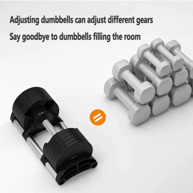 Verstellbares Hantelgewichtsset für Männer und Frauen zu Hause, reiner Stahl, 32 kg, 36 kg, progressive Beschichtung, Fitnessgeräte