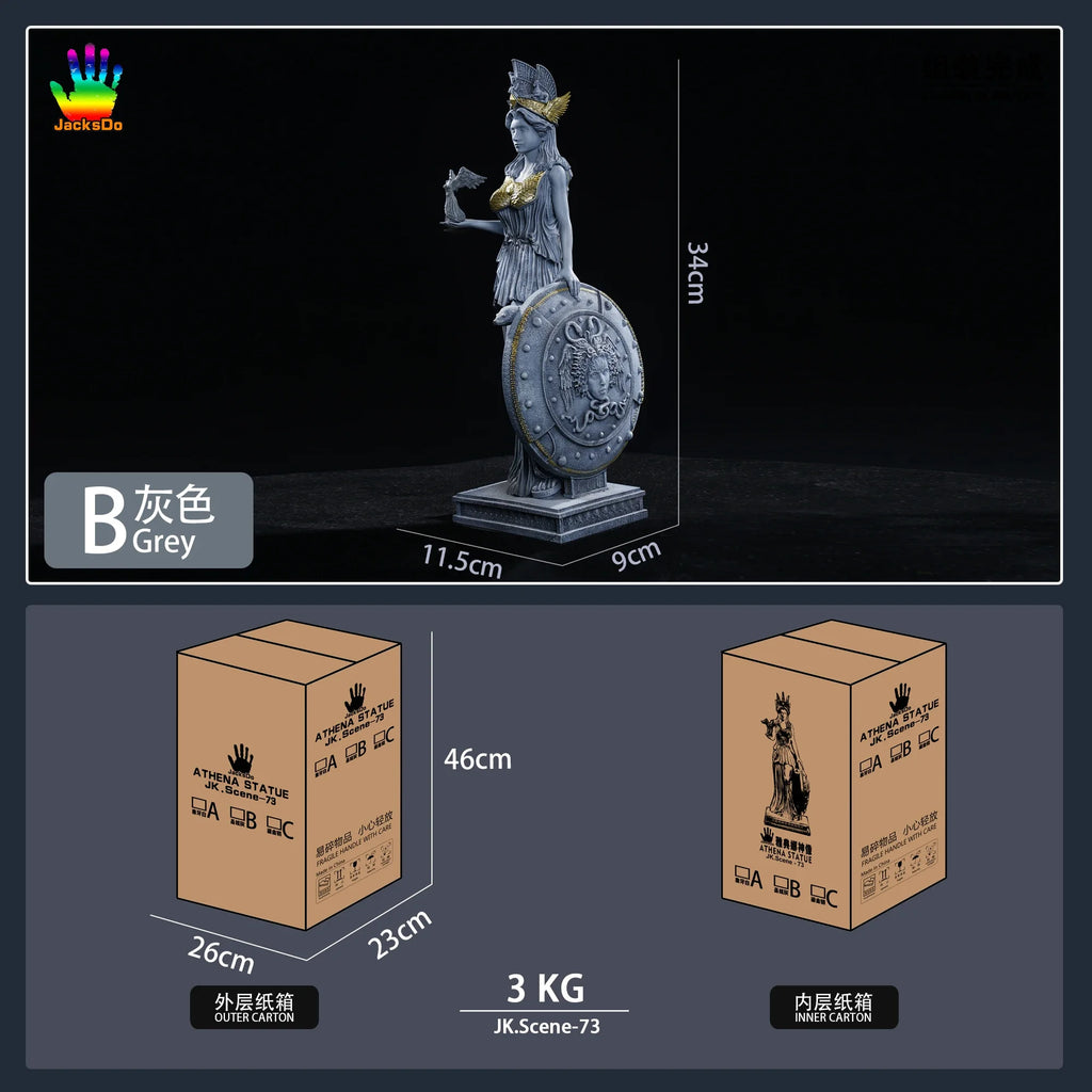 In Stock JacksDo Saint Seiya Athena Idol Scene Platform Resin Statue Accessories Animation Peripheral Gift