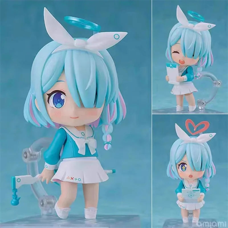 Blue Archive Q Version Nendoroid Shirako Sawa Mika Misono Arona Anime Figure Set Collectible Model