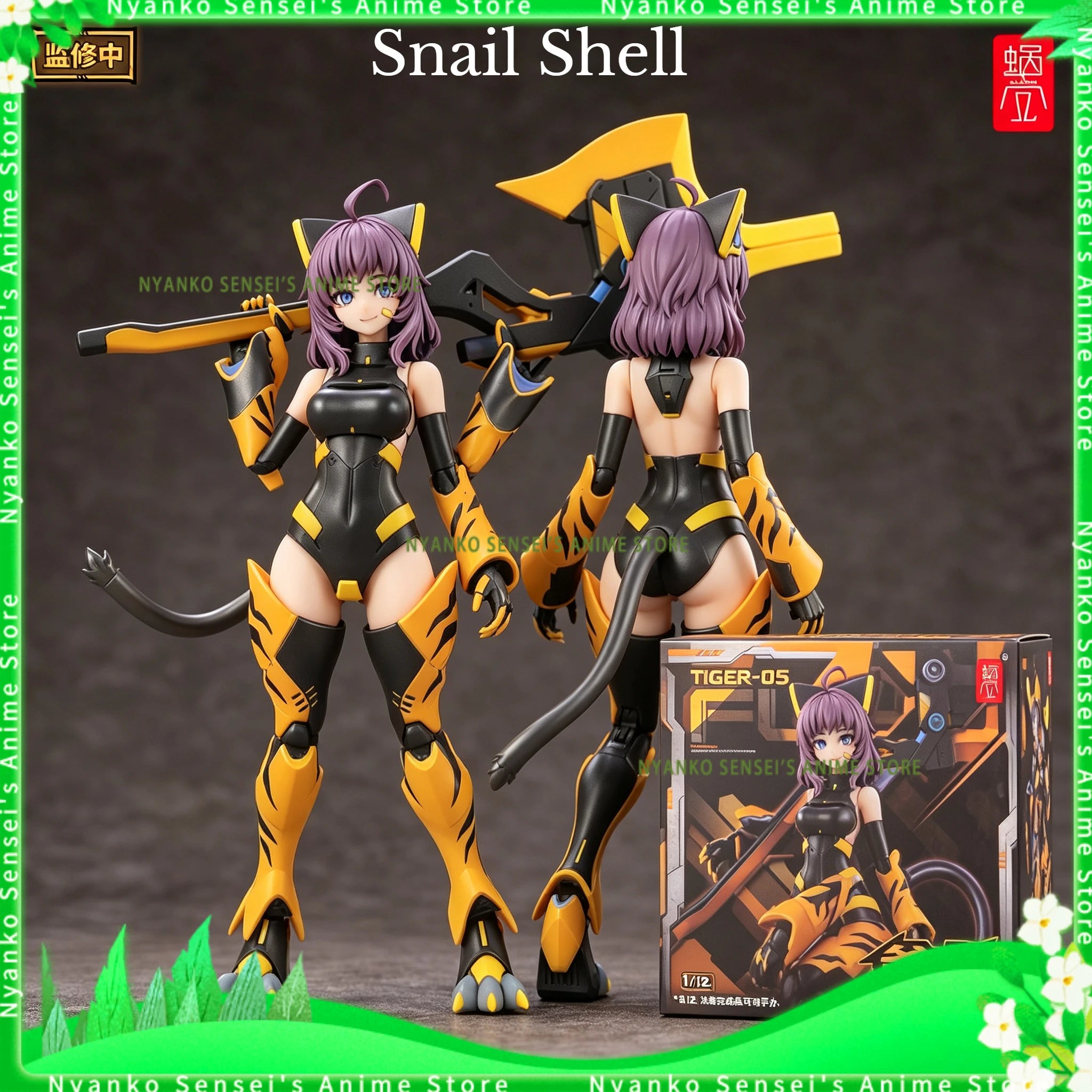 In Stock Snail Shell Snowdrop Plan TIGER-05 Tiger Girl BU KO 16cm Action Figure Anime Model Trendy Toys Desktop Collectibles