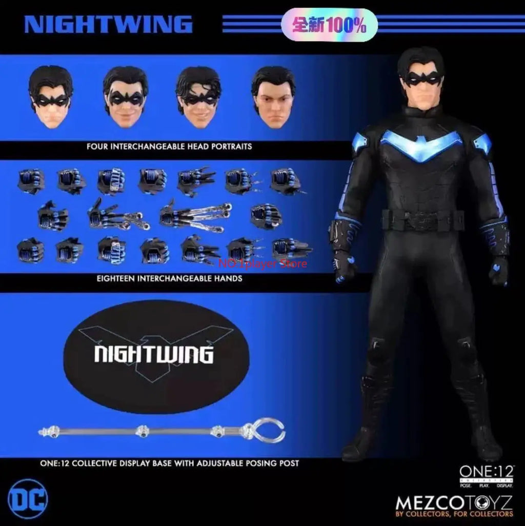 MEZCO Ant ONE:12 Batman Animation Nightwing Nightwing Action Figure