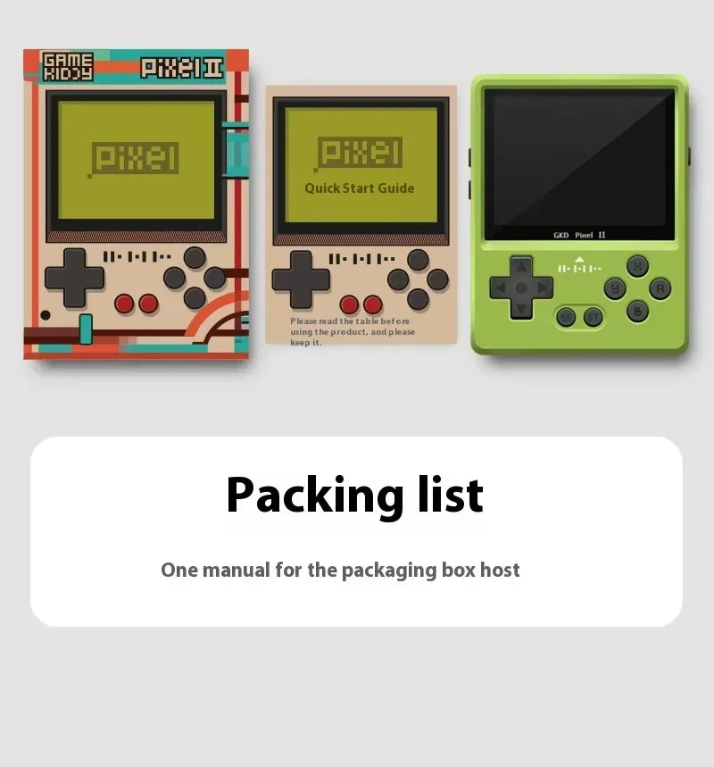 5000+ Spiele 2025 GKD Pixel 2 Handheld-Spielkonsole aus Metall, 2,4 Zoll IPS, 640 x 480, Retro, PSP, PSone, 64 GB, CNC, tragbar, Geburtstagsgeschenk