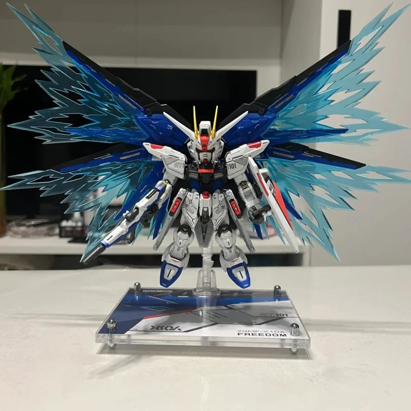 MGSD Freedom ZGMF-X10A Bauen Sie die Modell-Actionfiguren zusammen, Kinderspielzeug, Schreibtischdekoration, Geschenk, Sammlerstück mit Halterungsaufkleber