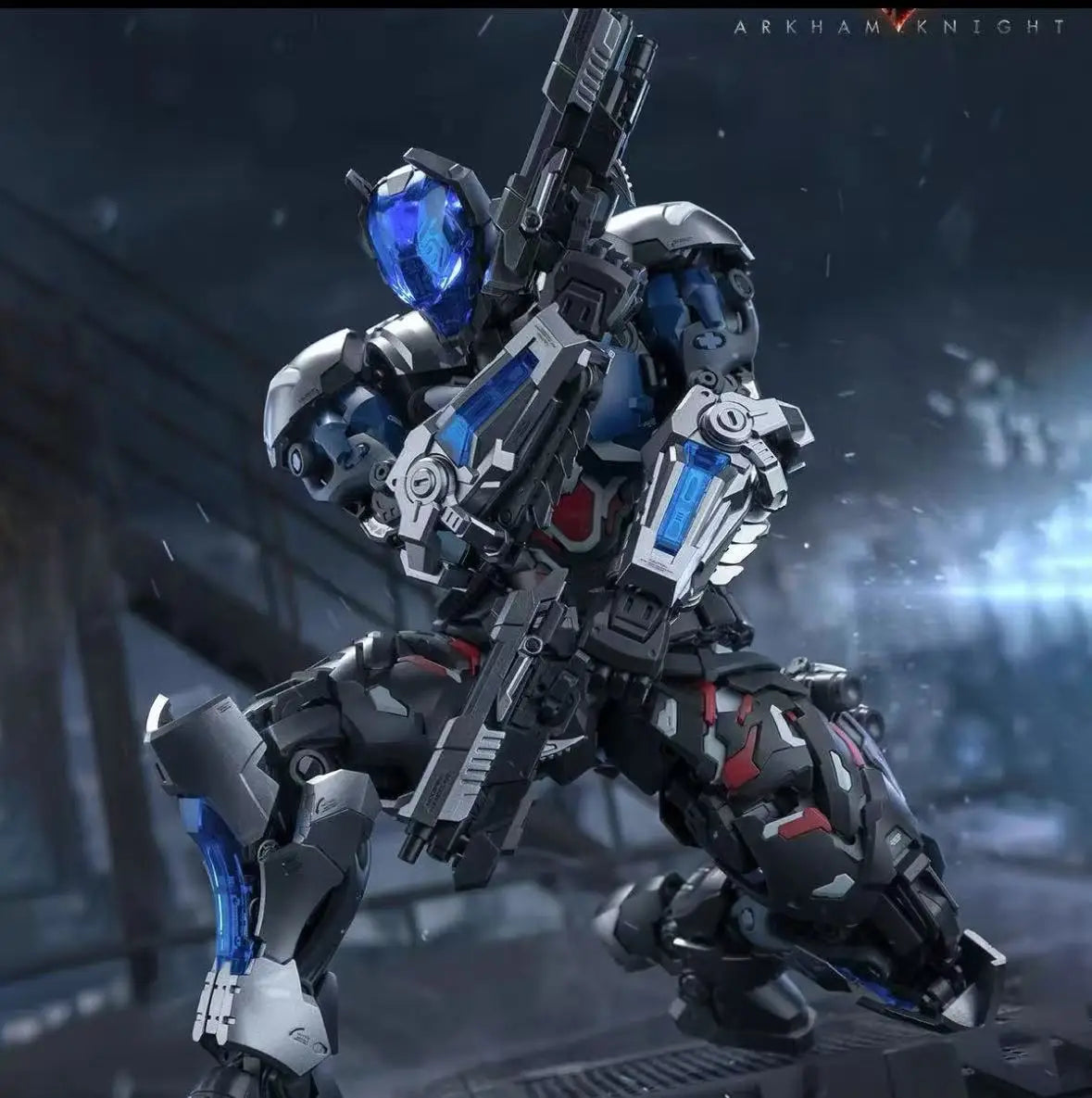 Original HEMOXIAN Arkham Knight Assembly Model YuanYe Over Zero Batman Action Figures 1/10 Statue Collection Kid Toy Gift