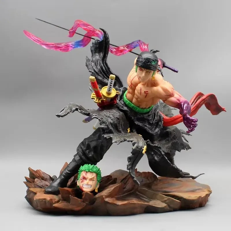 25 cm One Piece Zoro Figuren Sky Painting Roronoa Zoro Actionfiguren Anime PVC Sammlung Modell Spielzeug Desktop Dekoration Geschenke