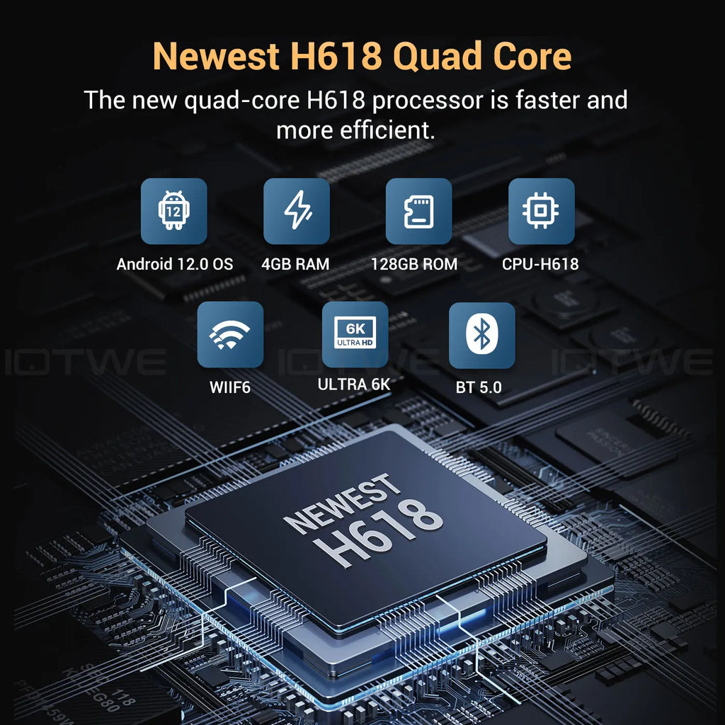 Android 13.0 6K H618 T95 Pro Smart TV Box 32/64/128 GB Quad Core HDMI USB 2.0 Stream Media Player WIFI 6 Set Top Box Bluetooth