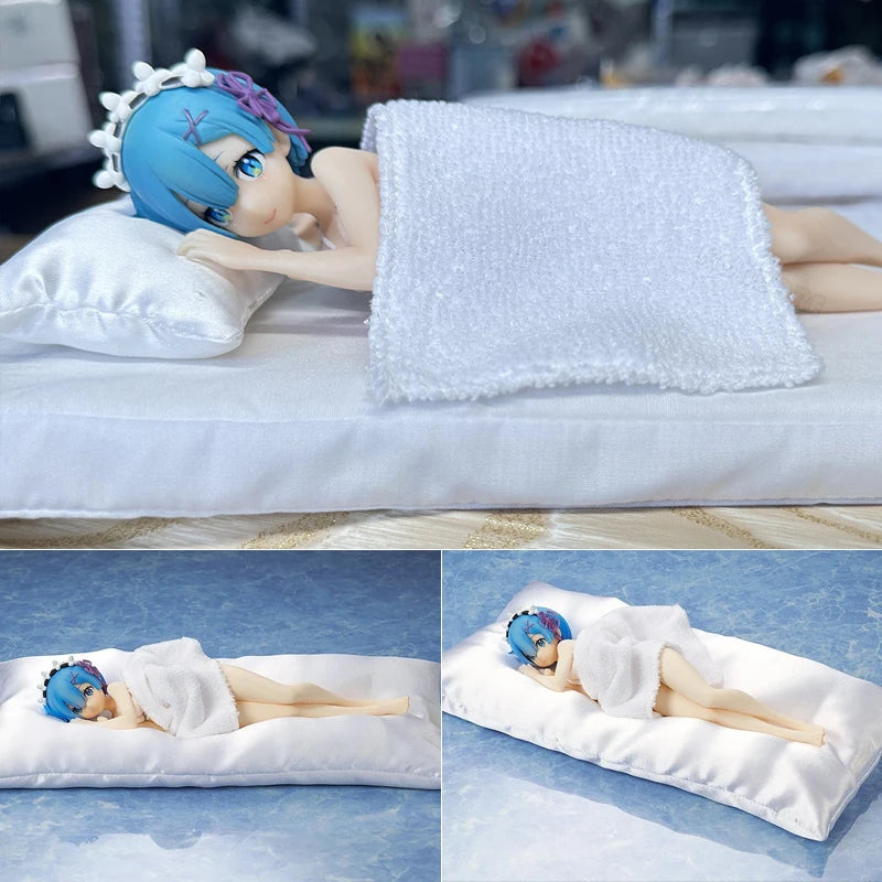 KDcolle Re:ZERO Starting Life in Another World Anime Figure Rem Sleep Sharing Action Figure Ram/Emilia Figurine Model Doll Toys