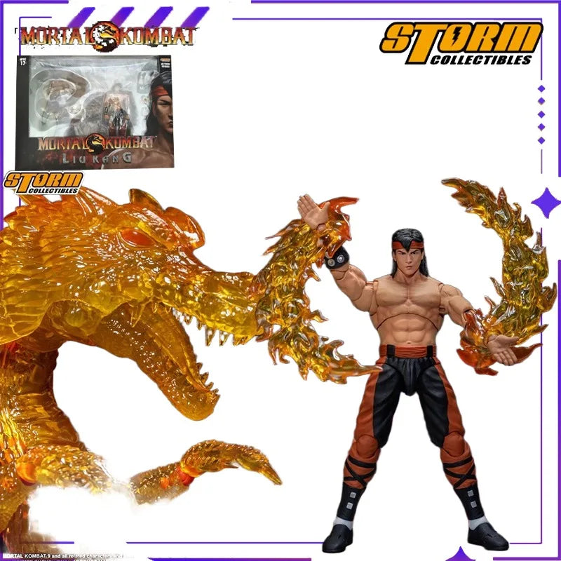 Authentic STORM TOYS Original Mortal Kombat Shaokang SHAO KAHN Arcade Game 6-inch Mobile Doll Model Handmade Toy Gift Collection