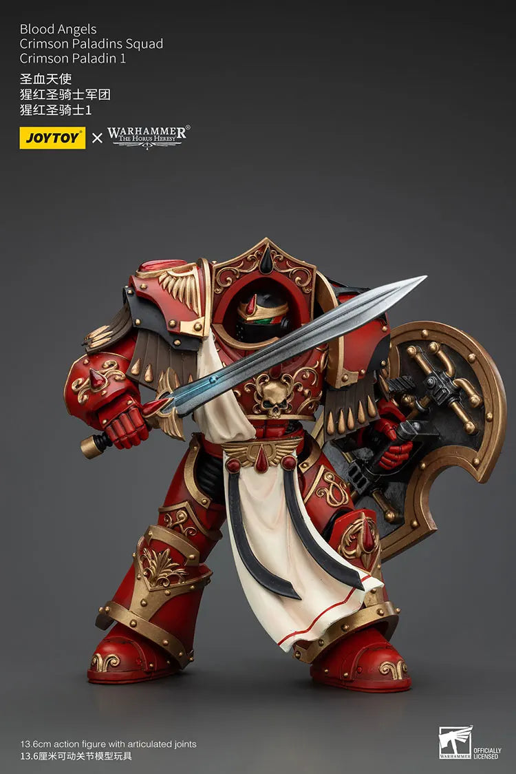 JOYTOY Warhammer "The Horus Heresy" Blood Angels Crimson Paladins Squad Crimson Paladin 1 Action Figures Doll Decoration Toys