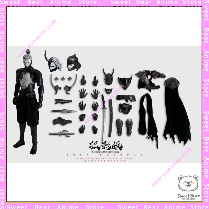 In Stock DARKCROWN TOYS Burning Souls 1/12 6 INCHES SCALE Action Figure Anime Model Trendy Toys Desktop Doll Collectibles