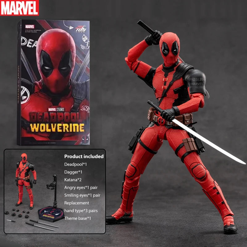 Нов ZD Toys Дедпул и Върколак Модел 7 инча 1/10 Екшън Фигурки Върколак Модел Дедпул Marvel Супергерои Колекция Модел Подаръчен