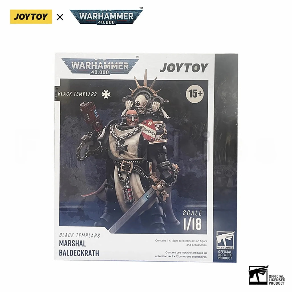 1/18 JOYTOY Action Figure 40K Black Templar Figure And Mechas Anime Model Toy
