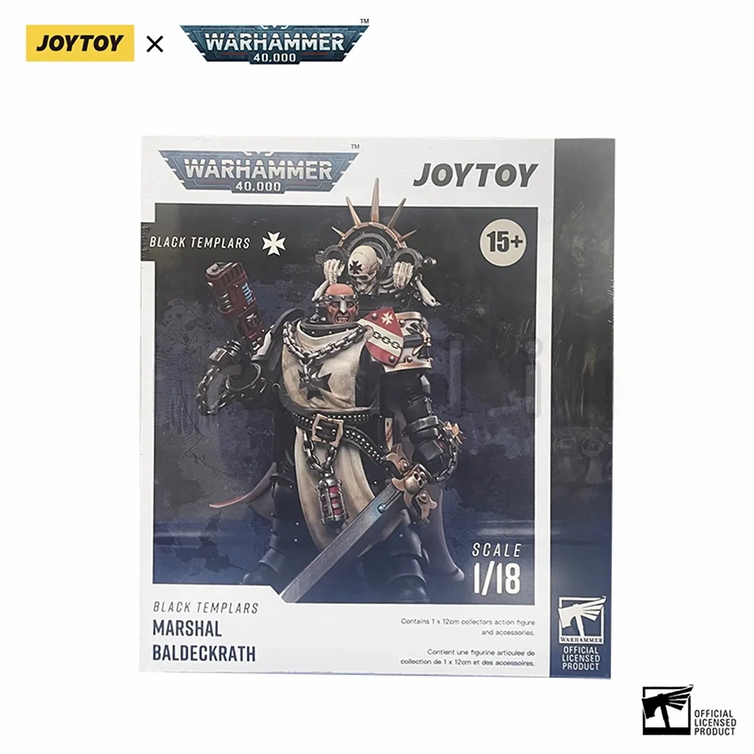 1/18 JOYTOY Action Figure 40K Black Templar Figure And Mechas Anime Model Toy