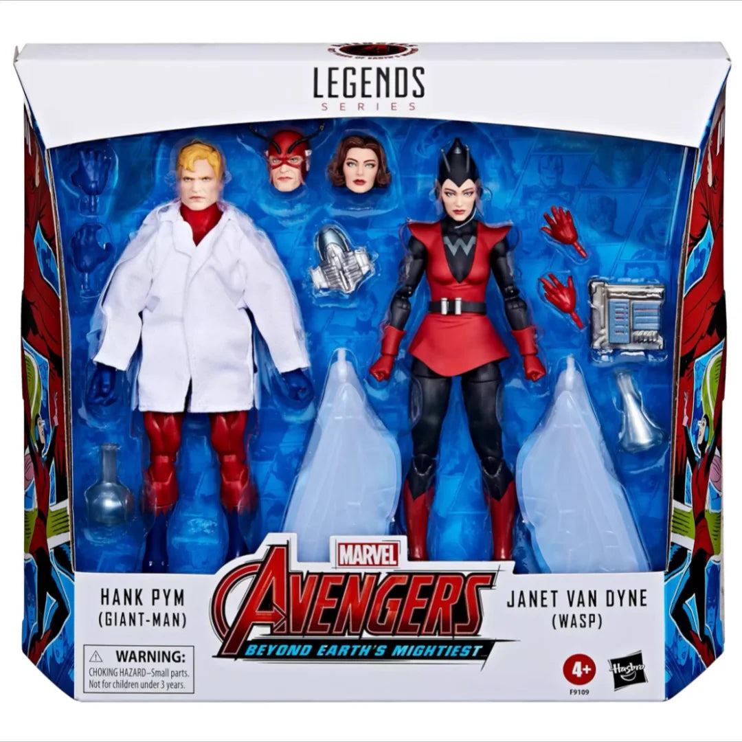 Marvel Legends Reprint Giant-Man Ant-Man Wasp 6-Inch Double Set Action Figures Movable Doll Toy Figurine for Kids