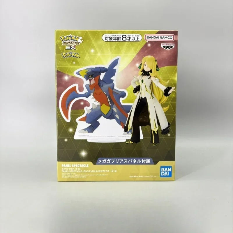 Bandai Pokemon Masters EX Panel Spectacle Arcues Cynthia  Mega Garchomp Figure Figures Anime Model Genuine Toy Gift Doll AS