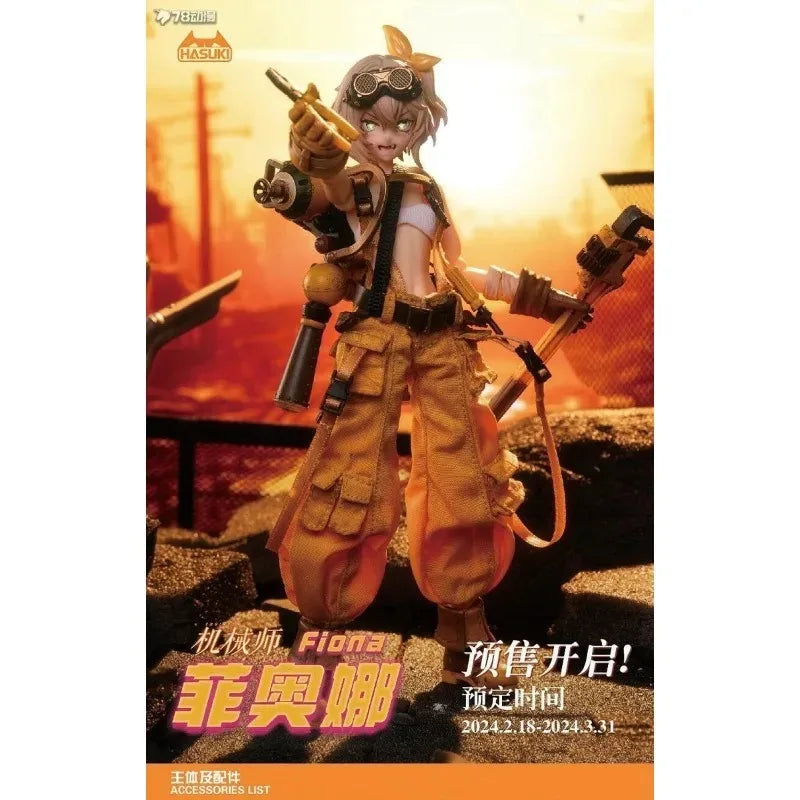 HASUKI Pocket Art Series Model Kit | Anime Mini Figure Assembly Set | DIY Collectible Craft for Hobbyists & Adults