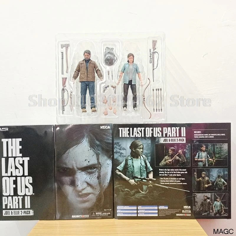 NECA Game Series The Last Of Us Part 2 Joel Ellie With Bow Action Figure Collectible Toy Doll For Friend Birthday Gift  2pcs