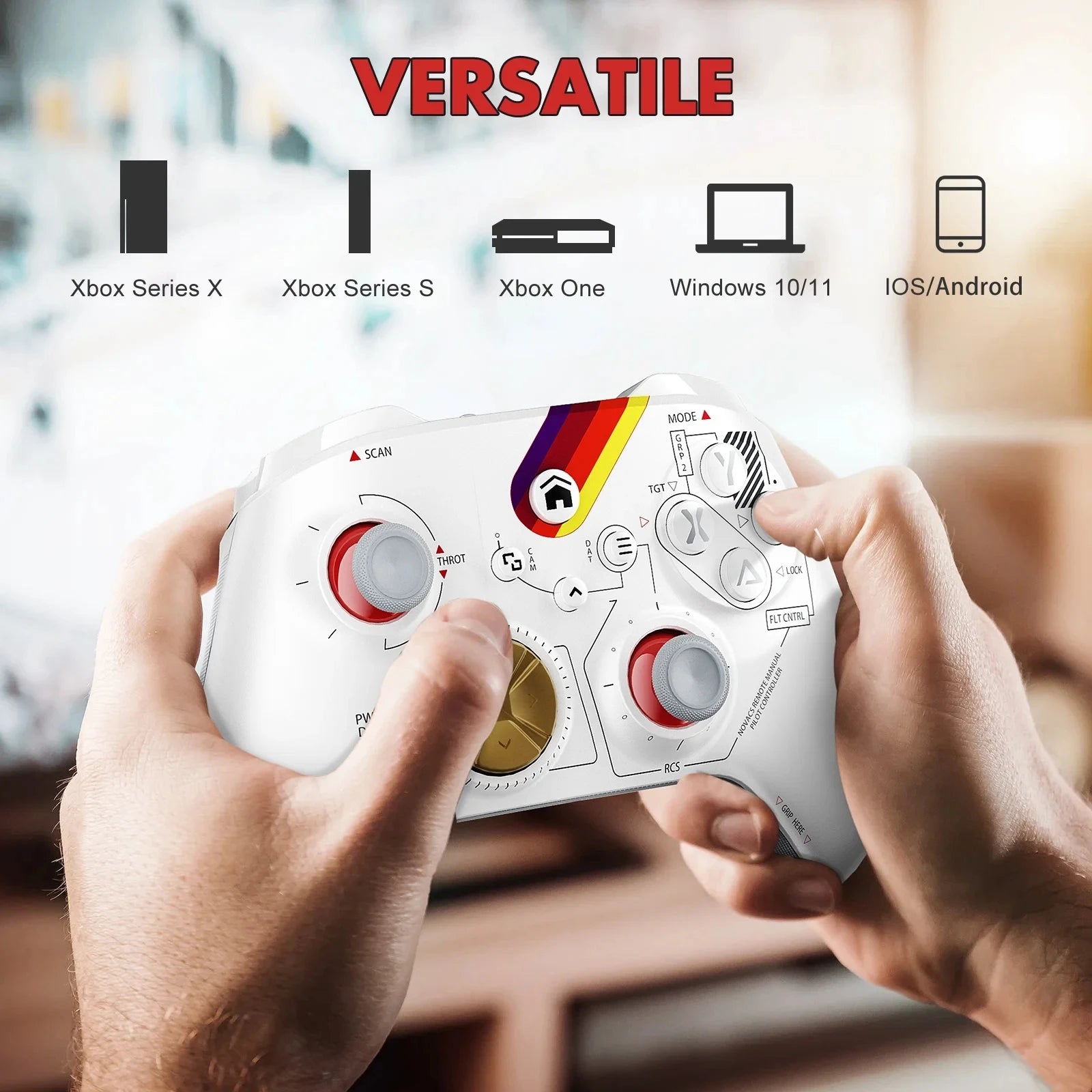 Wireless Controller For Xbox One Series X/S Pc Gaming Gamepad With 6-Axis Gyro Sensor Dual Vibration Hall Effect  Wifi Joystick