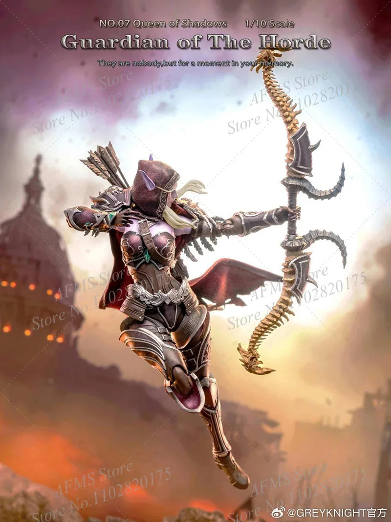 Grey Knight  1/10 Scale Collectibles Figure Orc Guardian Of The Horde No.O7 Queen Of Shadows 8Inch Women Soldier Action Figure