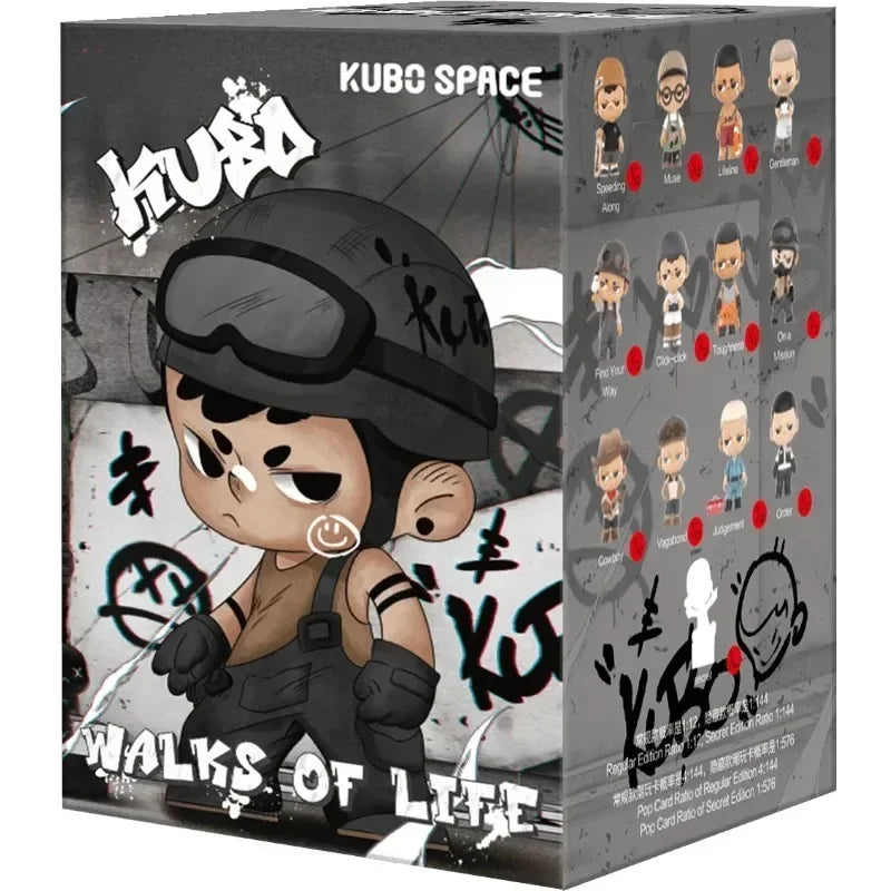 POP MART Kubo Walks of Life Series Mystery Action Figure Blind Box Cute Surprise Birthday Toy Collectible Model