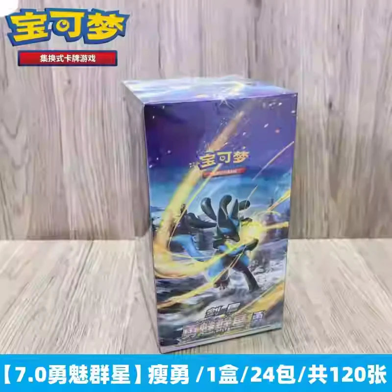 100%Original Genuine PokéM0n Trading Ptcg Card Chinese 7.0 Brave Charming Stars Pre-Group Booster Pack Construct Gift Child Gift